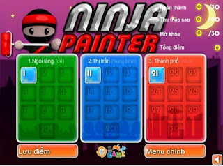 Game ninja sơn tường thú vị